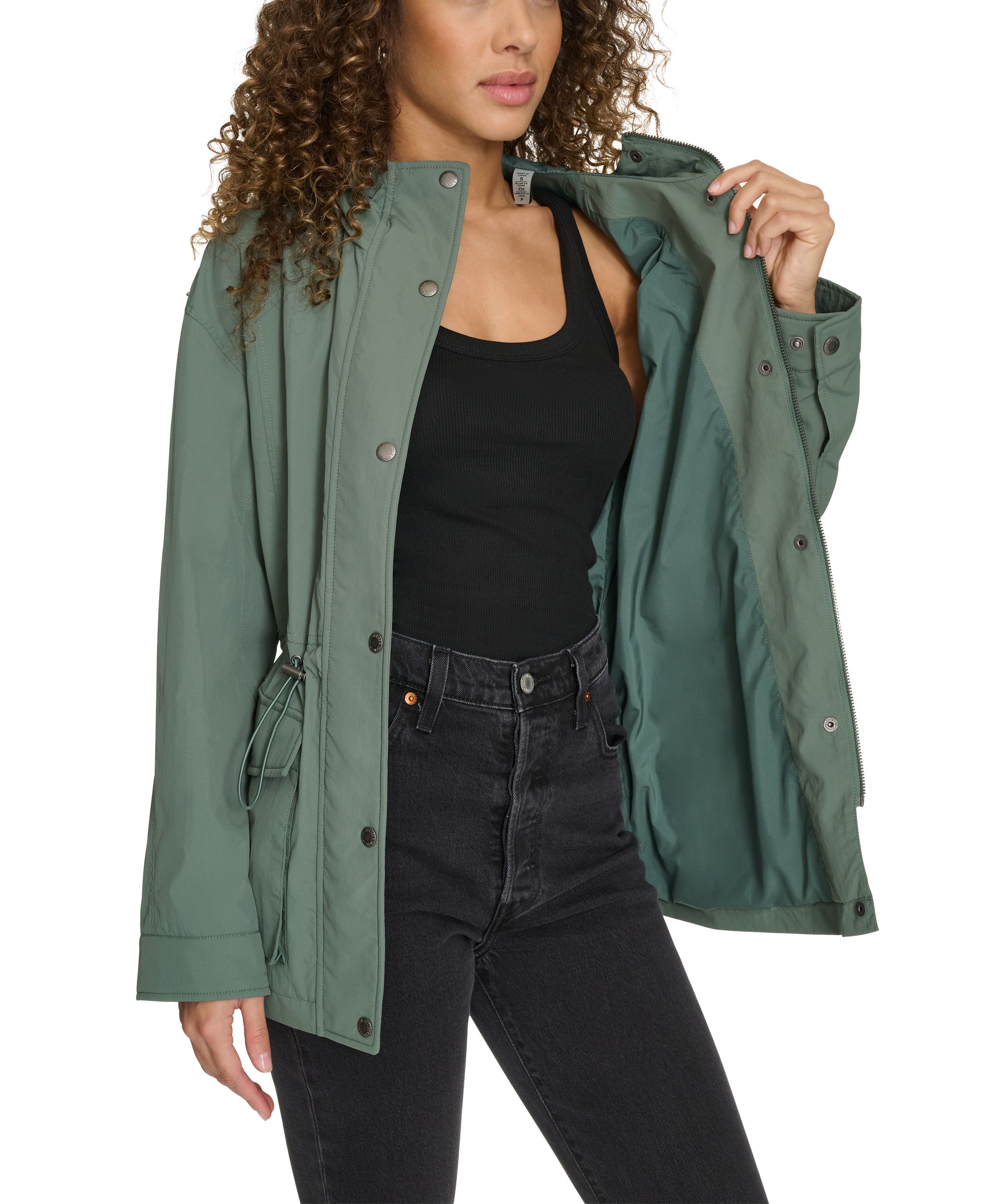 Veste imperméable coupe-vent à capuche pour femmes, Levi's