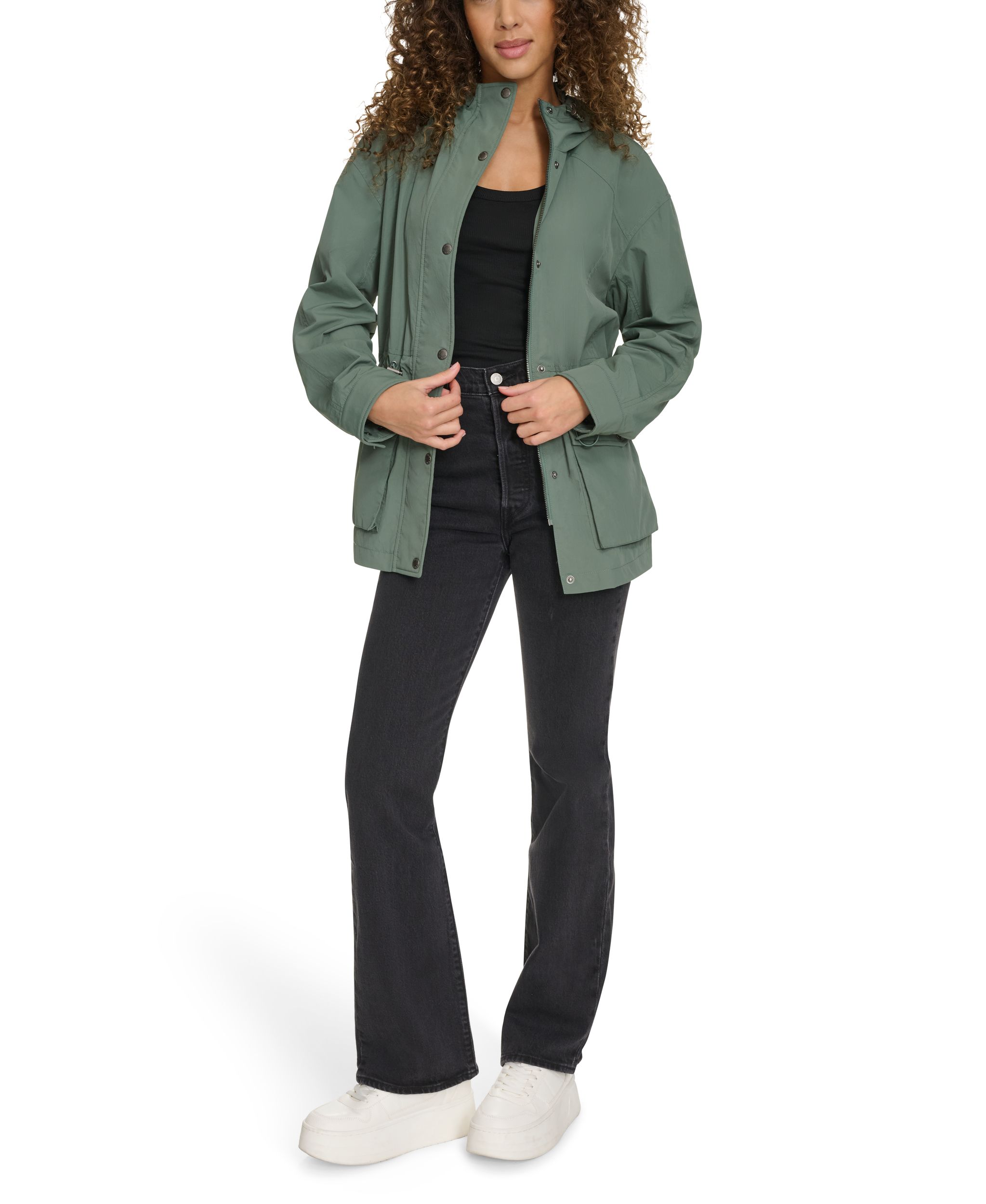 Veste imperméable coupe-vent à capuche pour femmes, Levi's