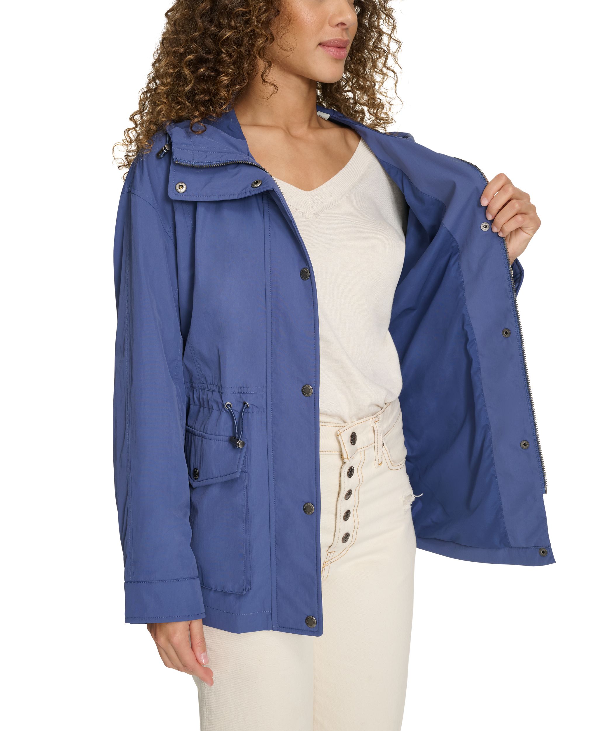 Levi's Women's Hooded Windbreaker Rain Jacket