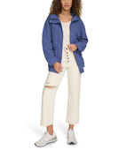 Veste Femme Imperméable Et Coupe-vent Matelassée - Mi-longueur Avec Capuche Pour Automne/hiver, Extérieur