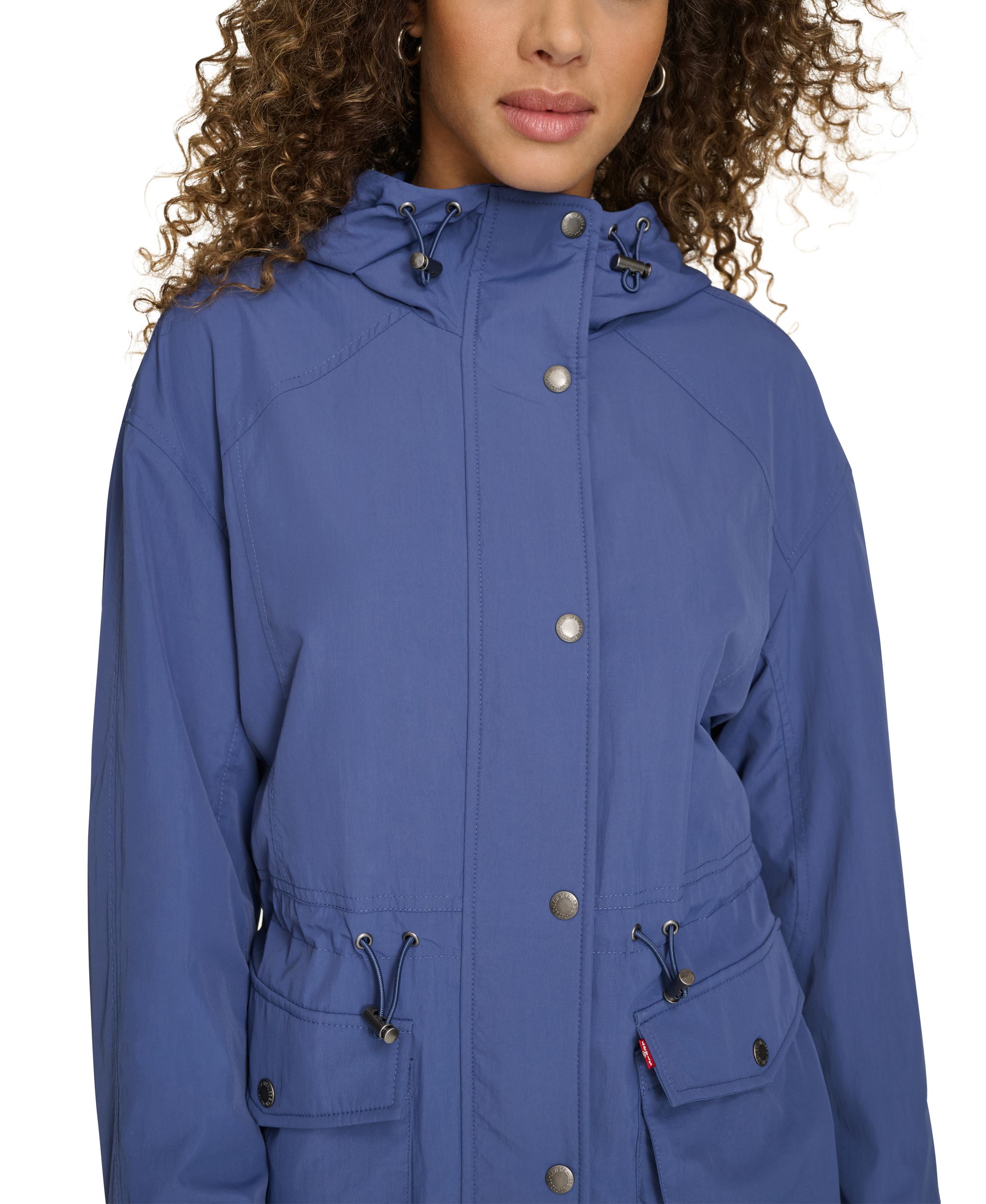 Levi's Women's Hooded Windbreaker Rain Jacket
