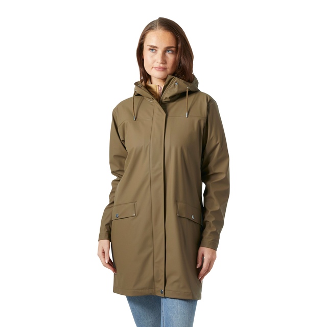 Helly Hansen Women's Moss Helox+ PU Waterproof Hooded Long Rain Jacket