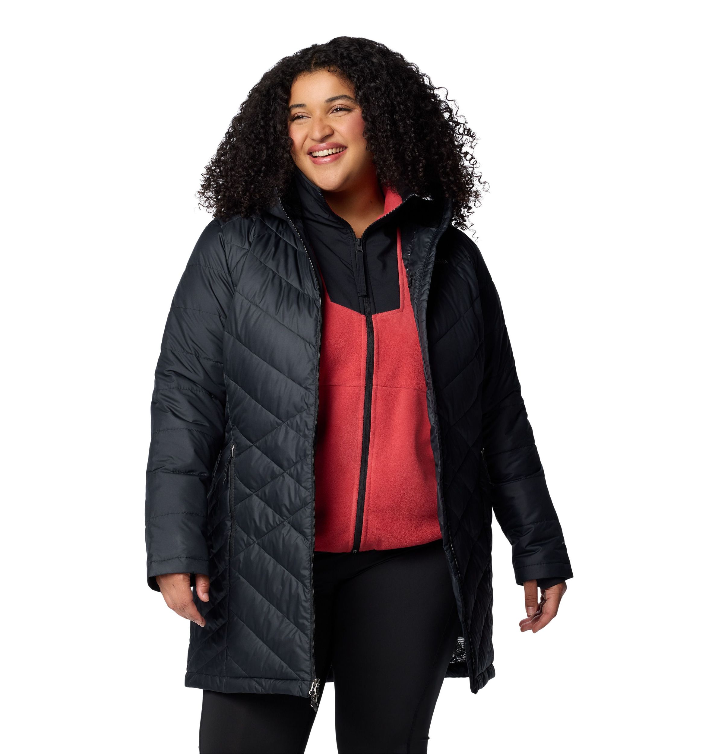Columbia Women's Heavenly Omni-Heat Reflective Long Hooded Puffer Jacket