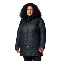Columbia Women's Heavenly Omni-Heat Reflective Long Hooded Puffer Jacket Front_Angled_Left