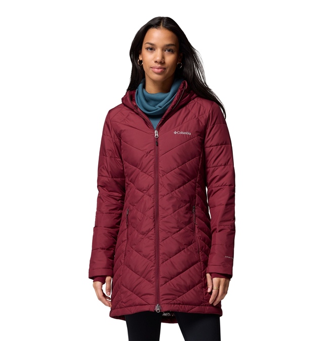 Veste bouffante longue à capuche avec Omni-Heat Reflective pour femmes, Heavenly, Columbia