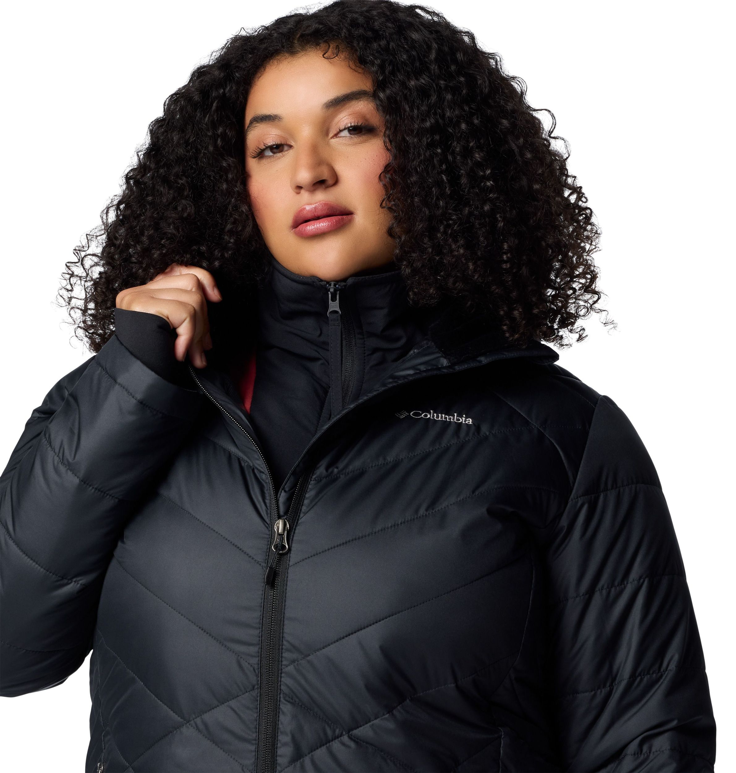 Columbia Women's Heavenly Omni-Heat Reflective Long Hooded Puffer Jacket