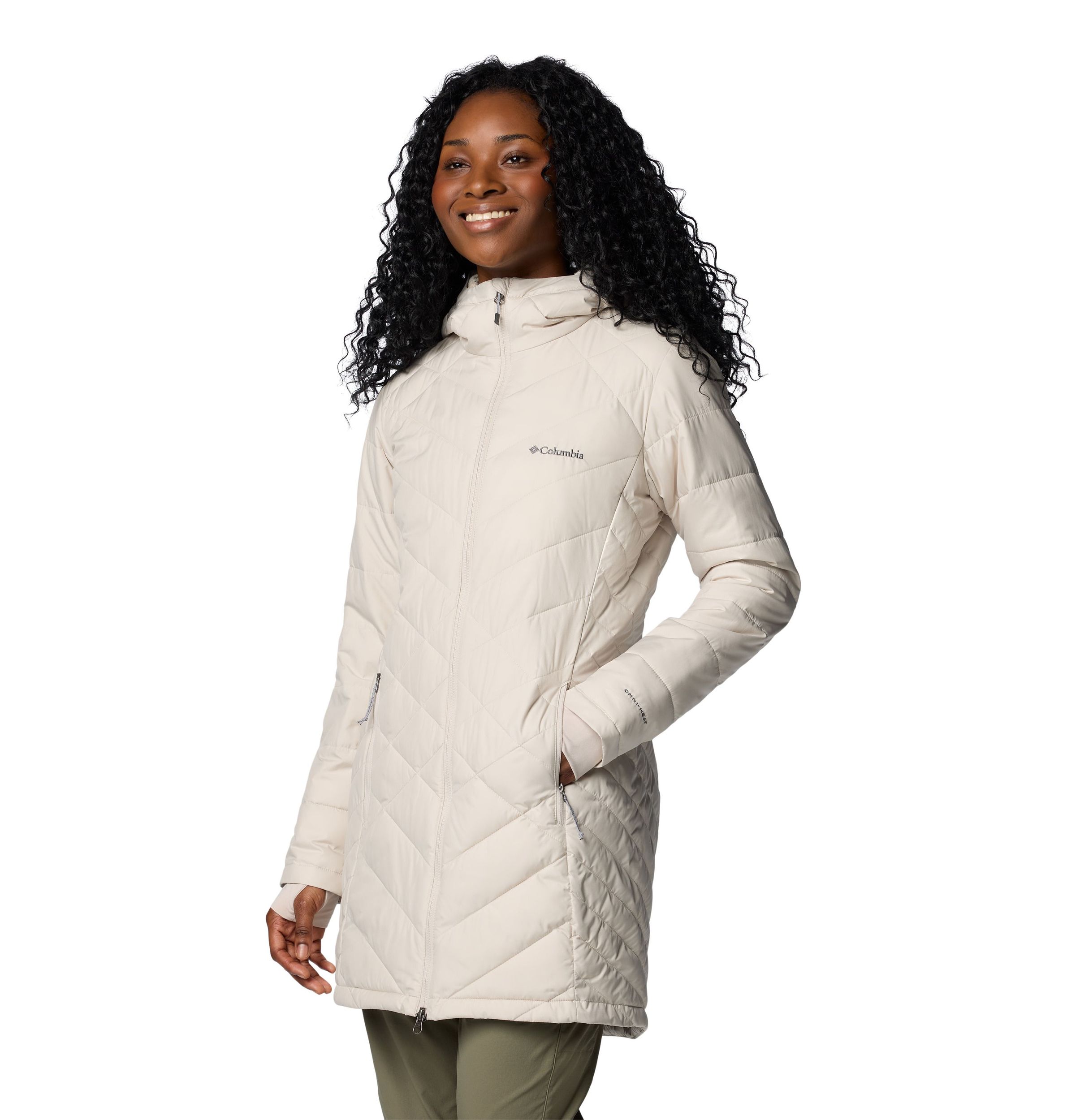 Columbia Women's Heavenly Omni-Heat Reflective Long Hooded Puffer Jacket