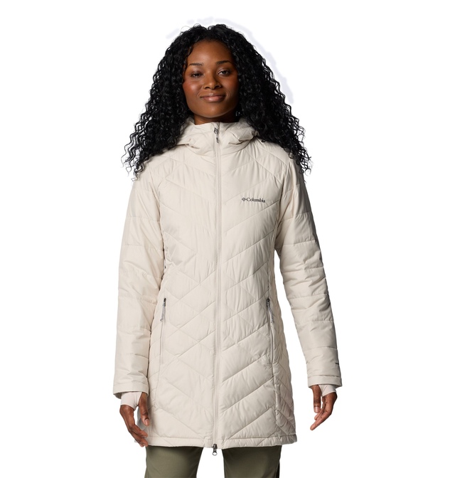 Veste bouffante longue à capuche avec Omni-Heat Reflective pour femmes, Heavenly, Columbia