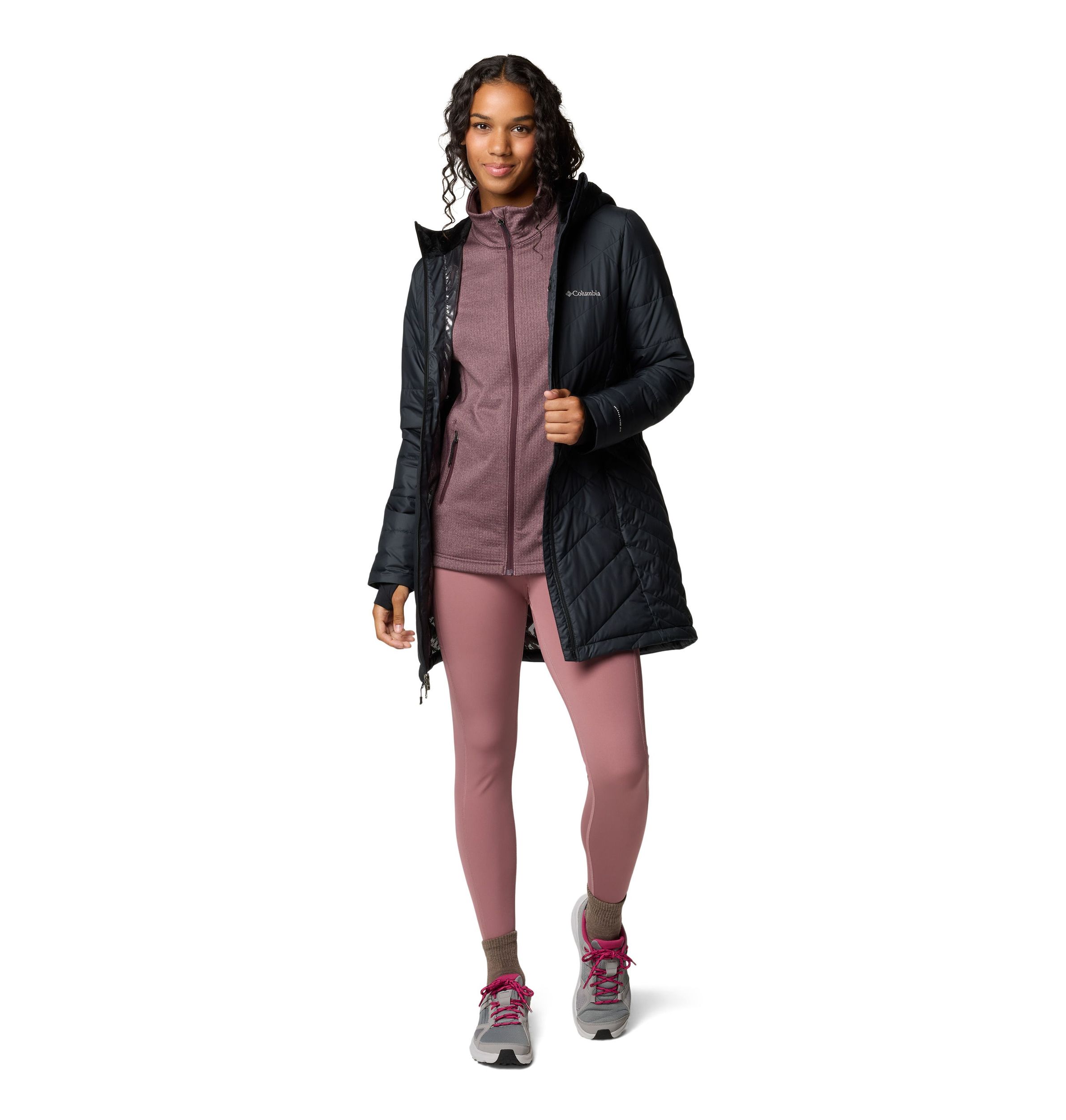 Columbia Women's Heavenly Omni-Heat Reflective Long Hooded Puffer Jacket