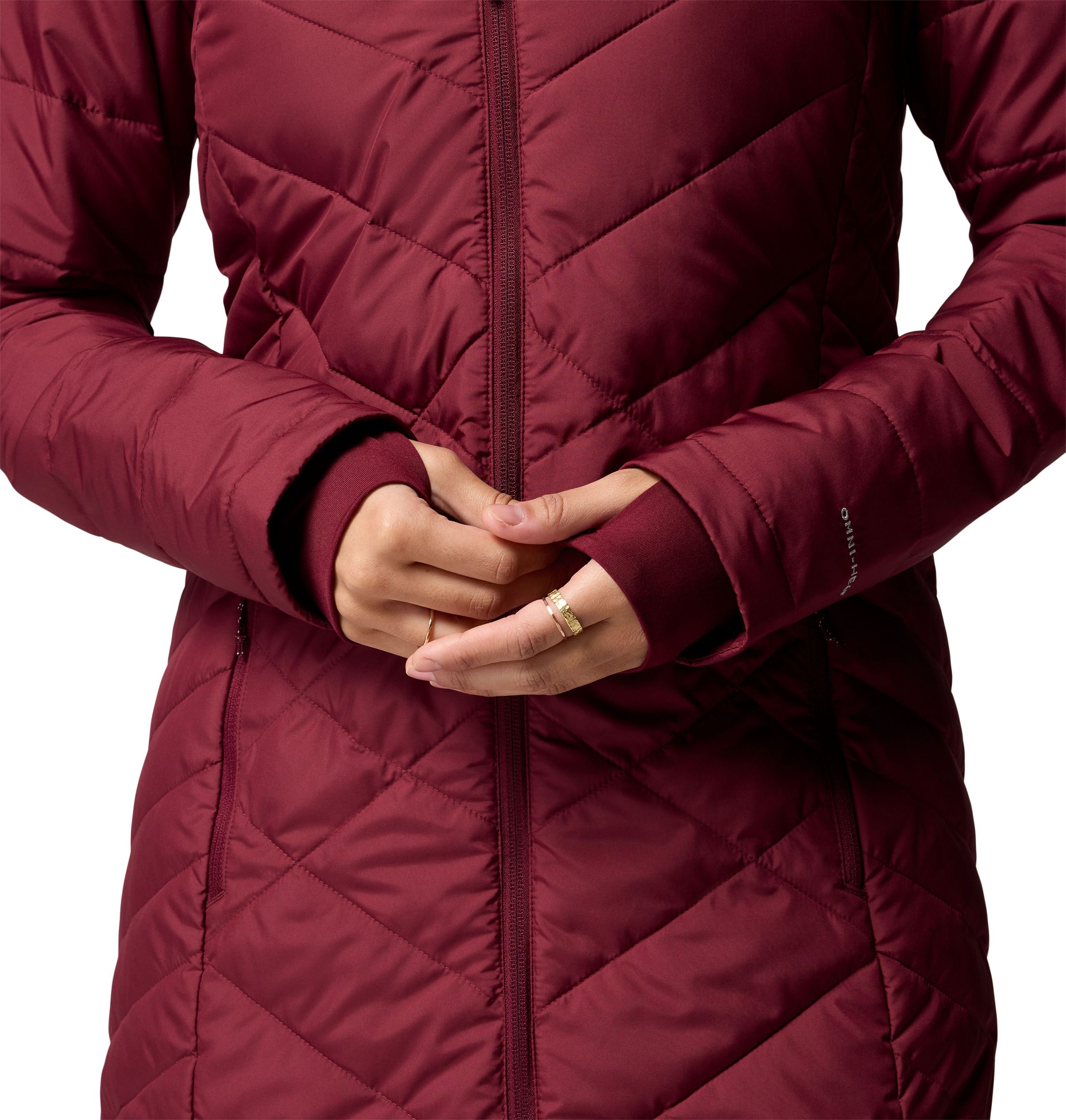Columbia Women's Heavenly Omni-Heat Reflective Long Hooded Puffer Jacket