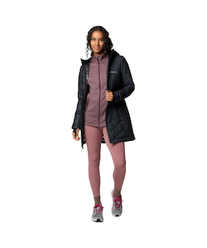 Veste bouffante longue à capuche avec Omni-Heat Reflective pour femmes, Heavenly, Columbia