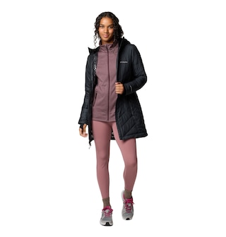 Columbia Heavenly Omni-Heat Veste de protection à capuchon longue réflexion pour femme