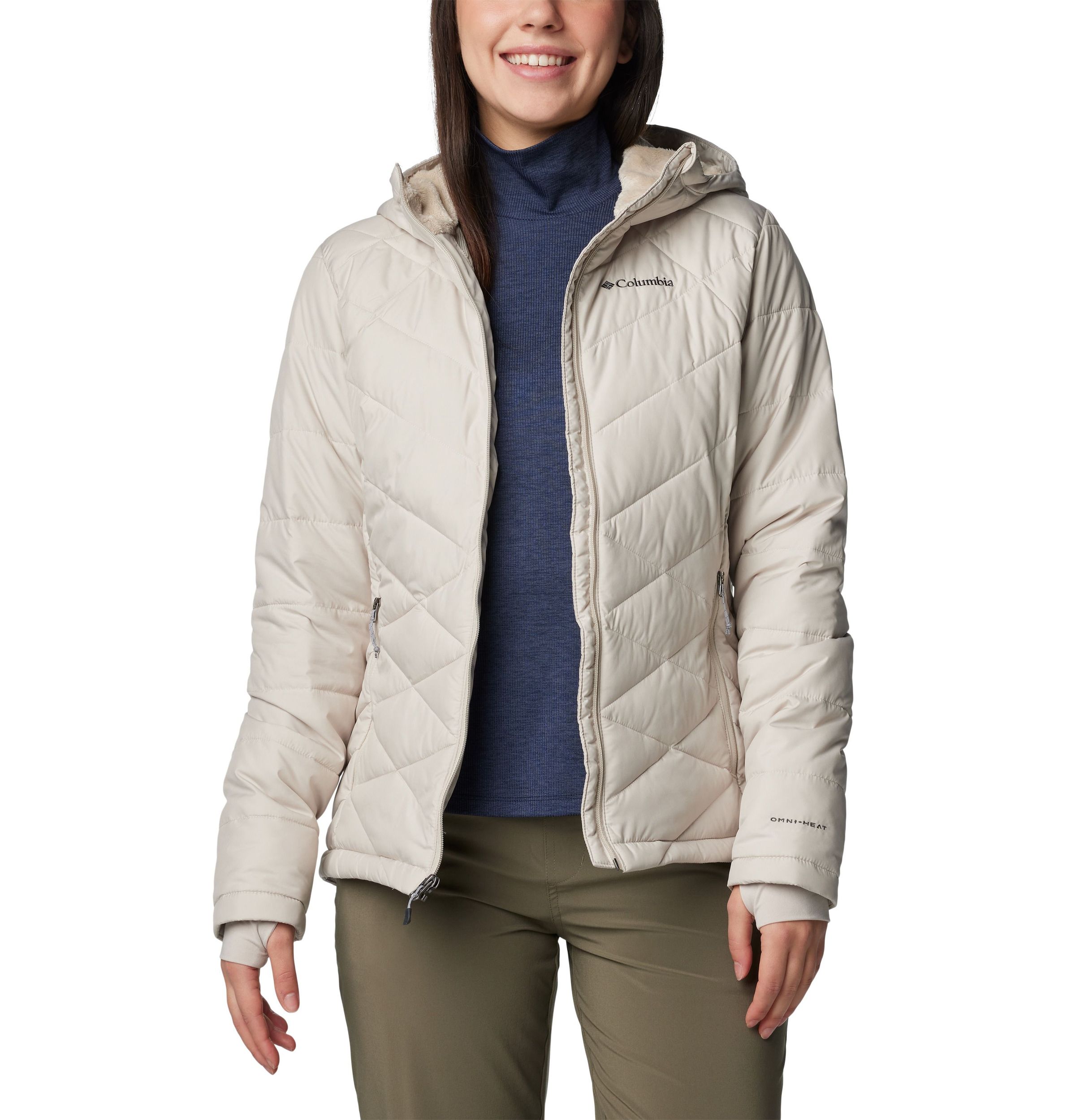 Columbia Women's Heavenly Omni-Heat Reflective Hooded Puffer Jacket
