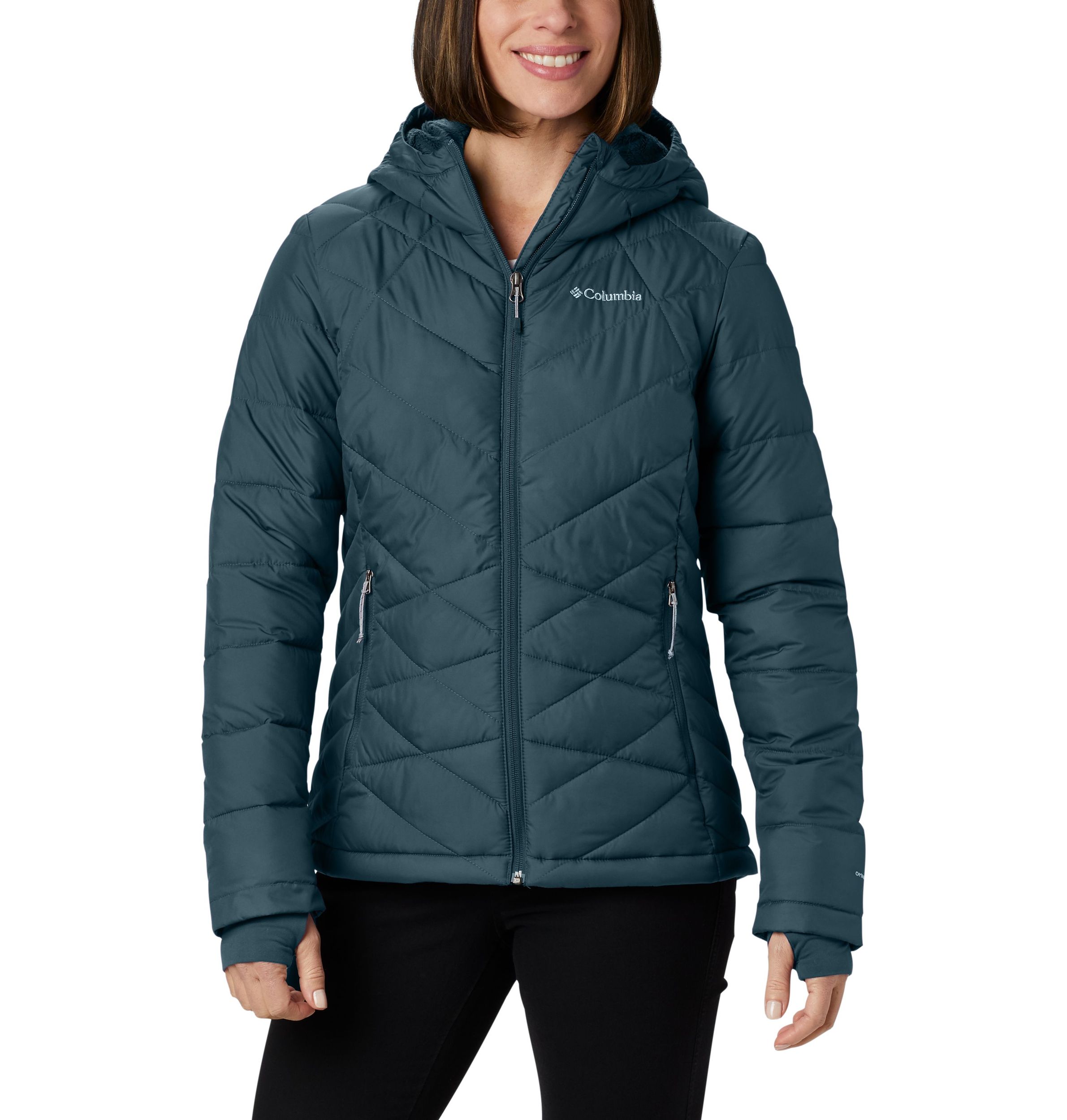 Columbia Women's Heavenly Omni-Heat Reflective Hooded Puffer Jacket