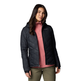 Columbia Women's Heavenly Omni-Heat Reflective Hooded Puffer Jacket Front_Flat
