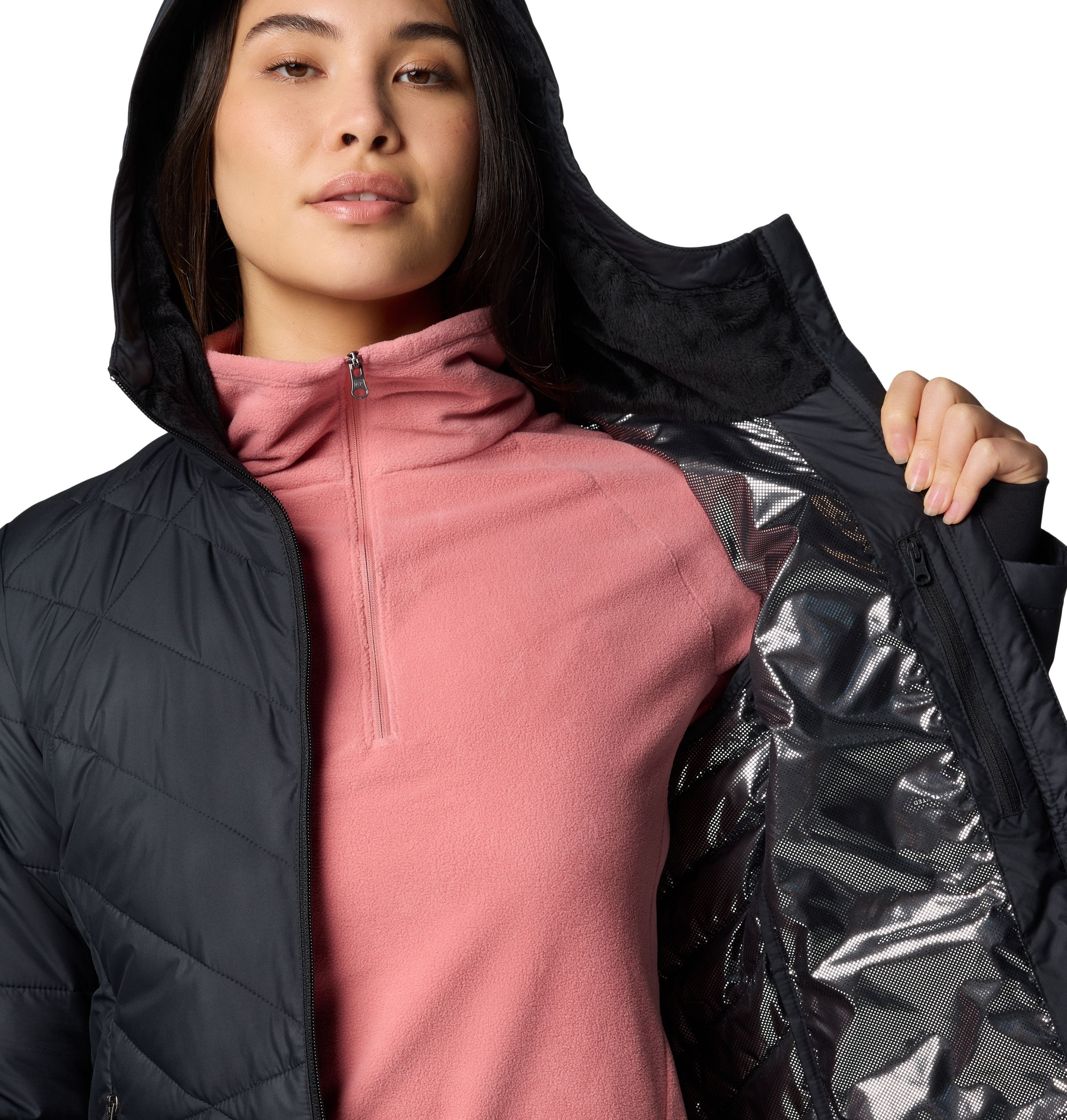 Columbia Women's Heavenly Omni-Heat Reflective Hooded Puffer Jacket