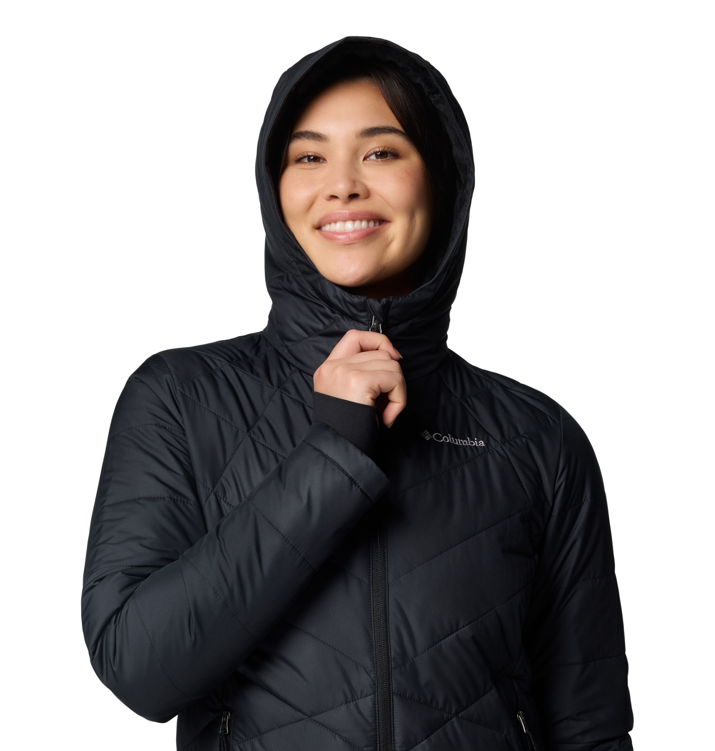 Columbia Women's Heavenly Omni-Heat Reflective Hooded Puffer Jacket