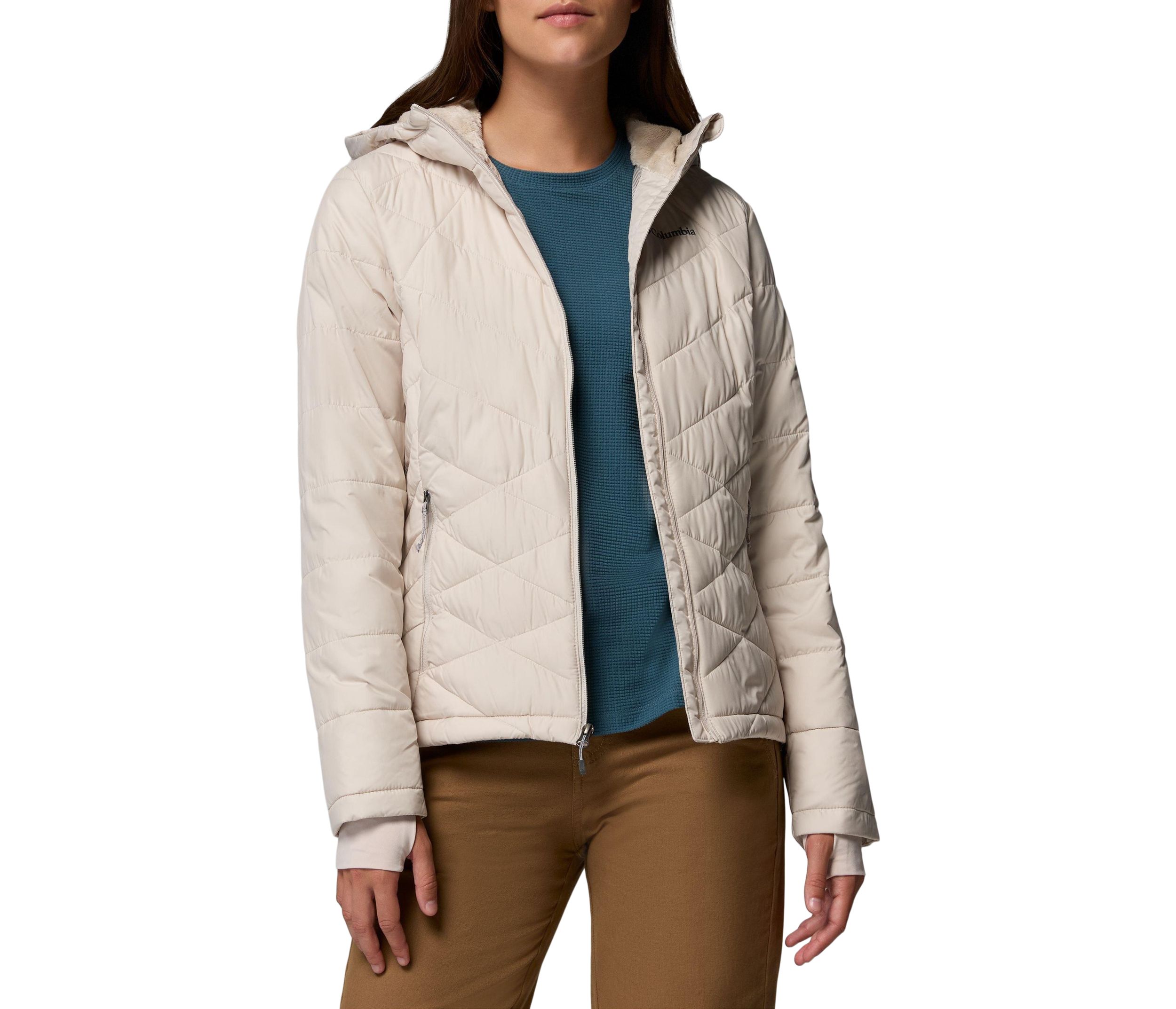 Columbia Women's Heavenly Omni-Heat Reflective Hooded Puffer Jacket