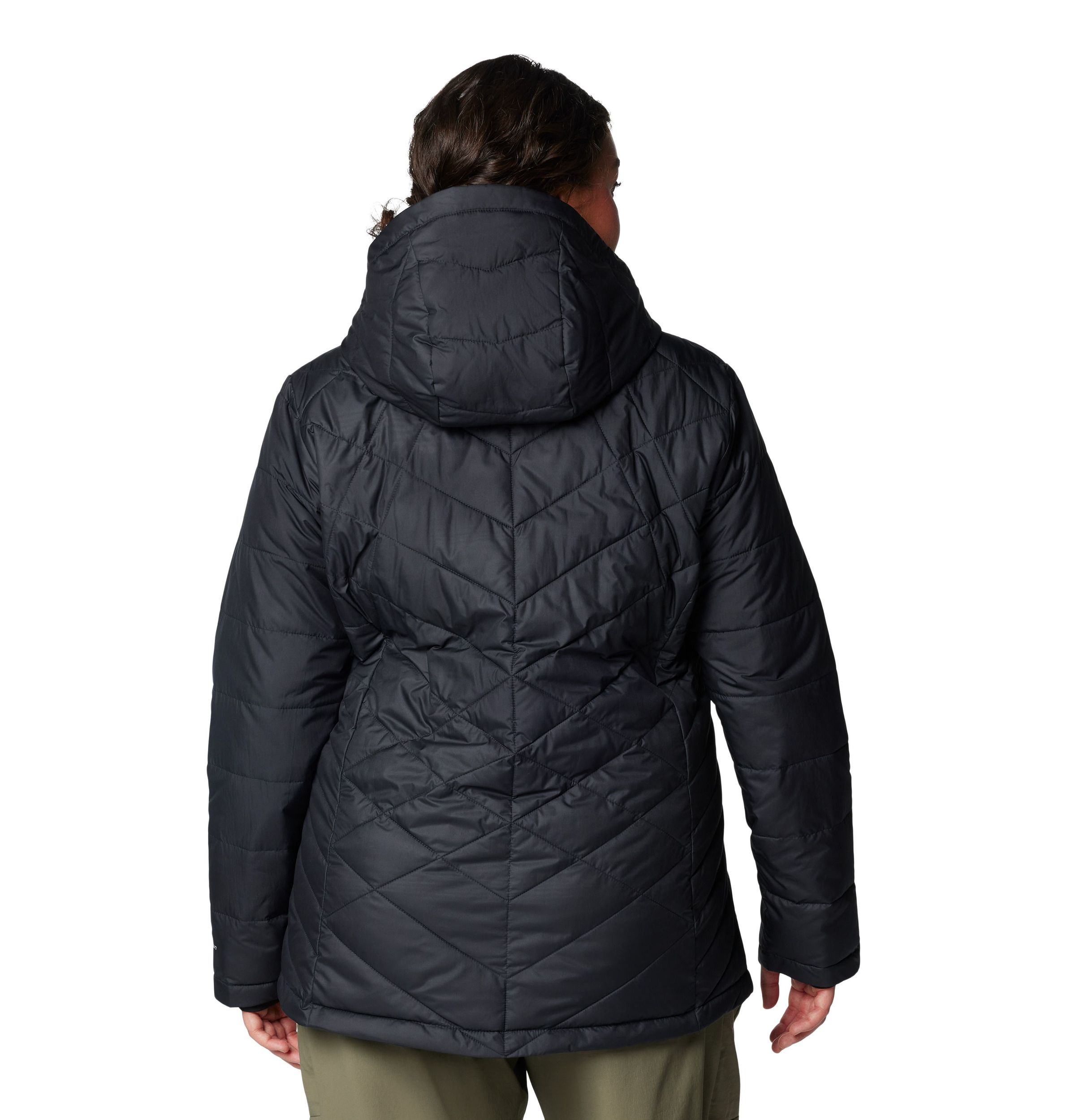 Columbia Women's Heavenly Omni-Heat Reflective Hooded Puffer Jacket - Plus Size