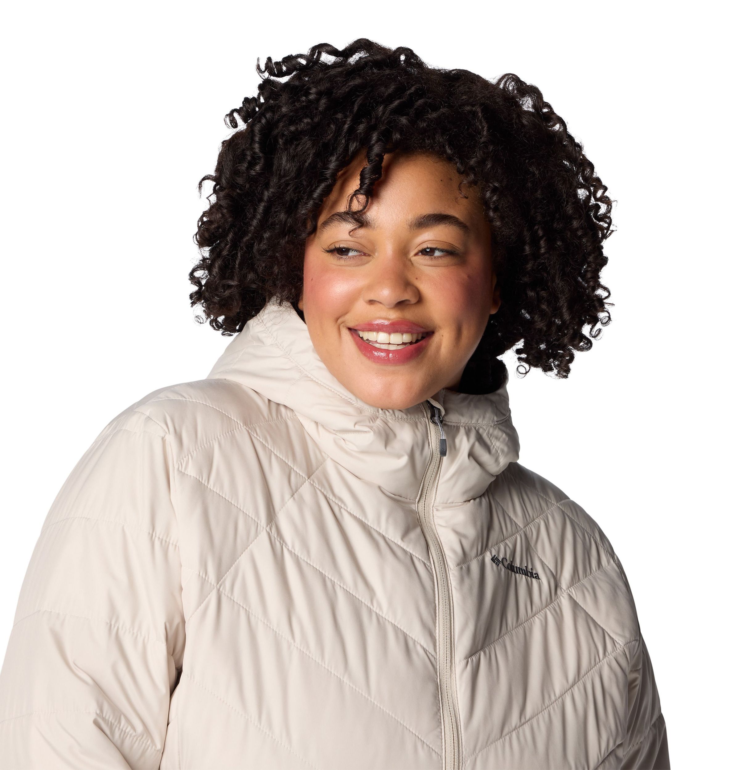 Columbia Women's Heavenly Omni-Heat Reflective Hooded Puffer Jacket - Plus Size