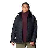 Columbia Women's Heavenly Omni-Heat Reflective Hooded Puffer Jacket - Plus Size Front_Flat