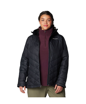 Columbia Women's Heavenly Omni-Heat Reflective Hooded Puffer Jacket - Plus Size