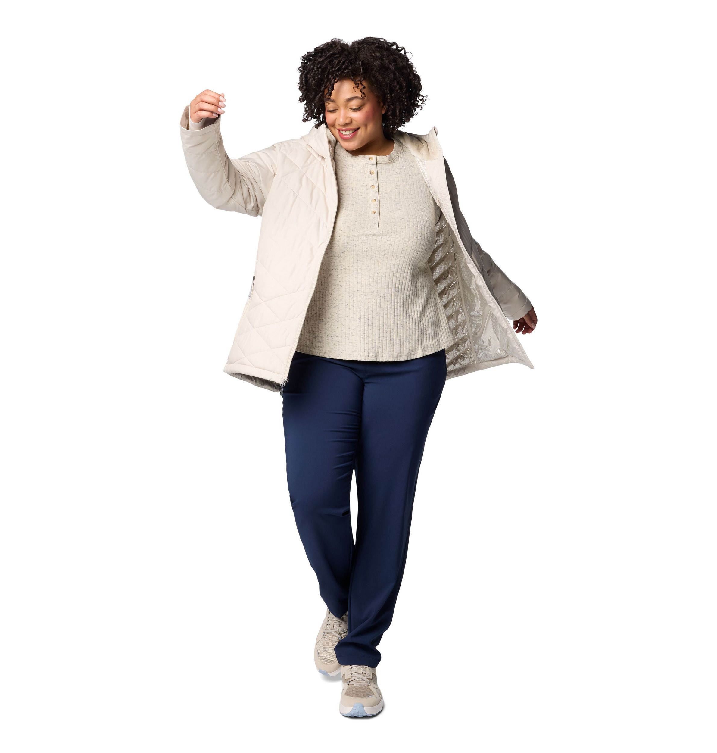 Columbia Women's Heavenly Omni-Heat Reflective Hooded Puffer Jacket - Plus Size