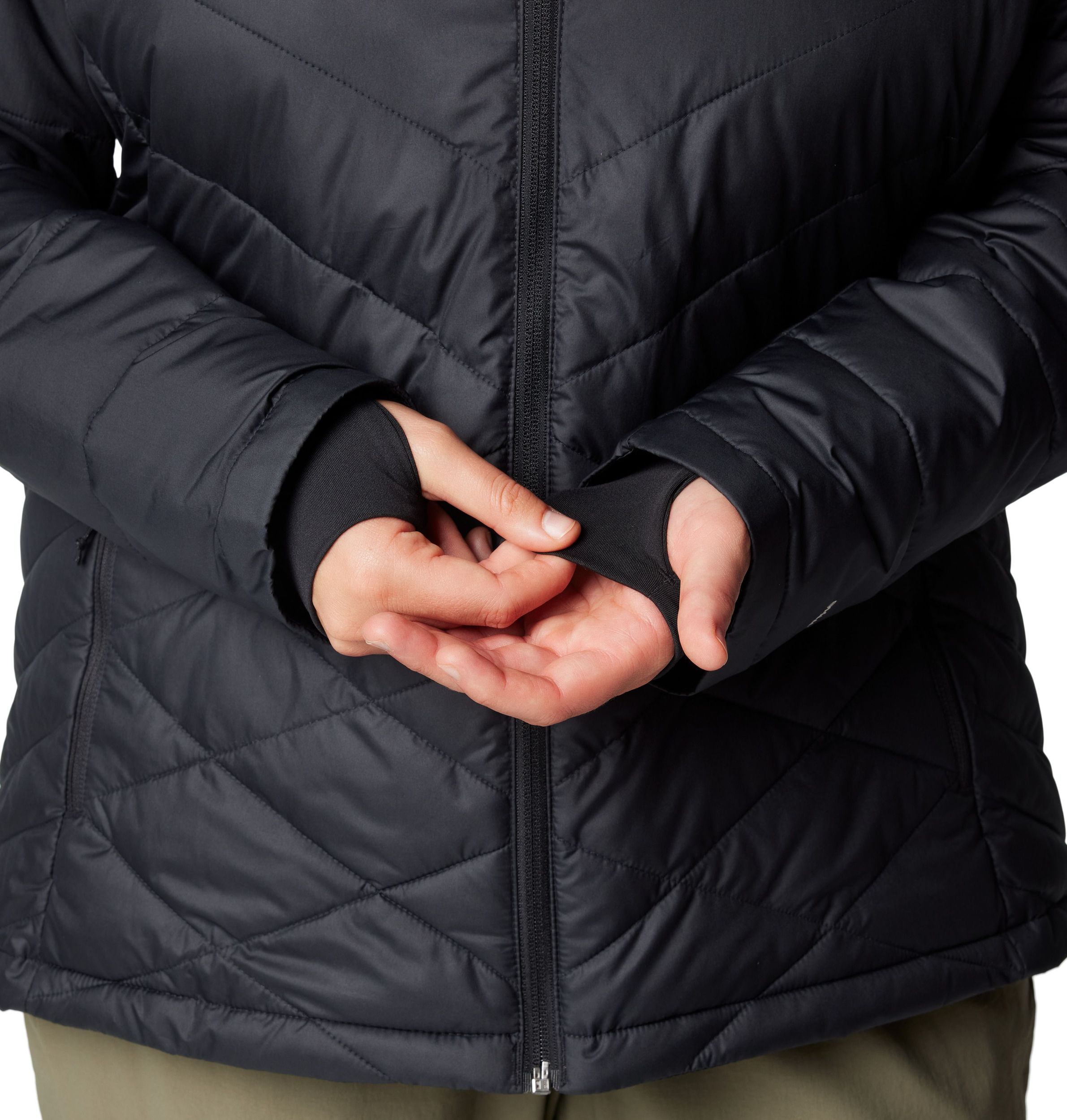 Columbia Women's Heavenly Omni-Heat Reflective Hooded Puffer Jacket - Plus Size