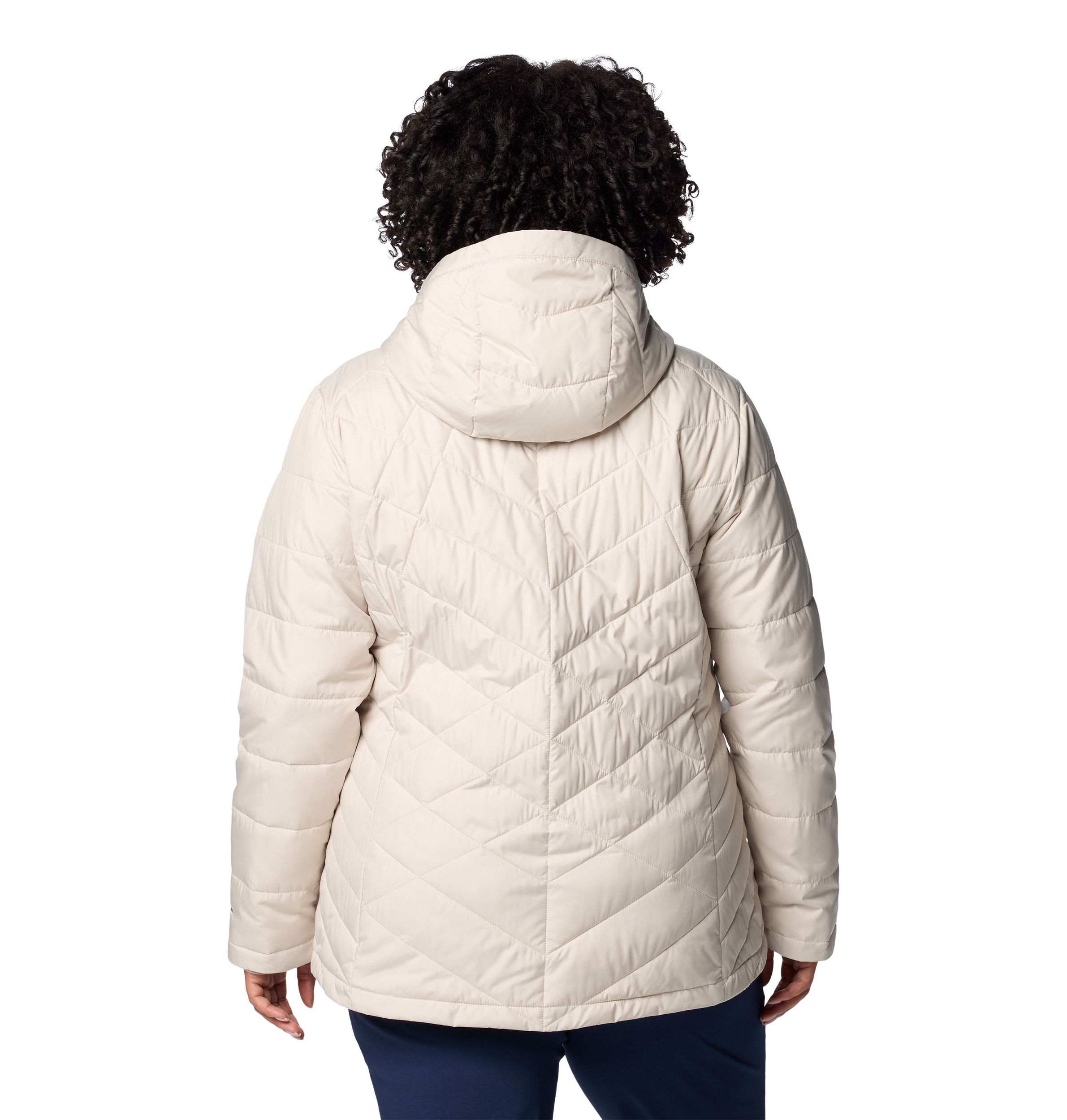 Columbia Women's Heavenly Omni-Heat Reflective Hooded Puffer Jacket - Plus Size