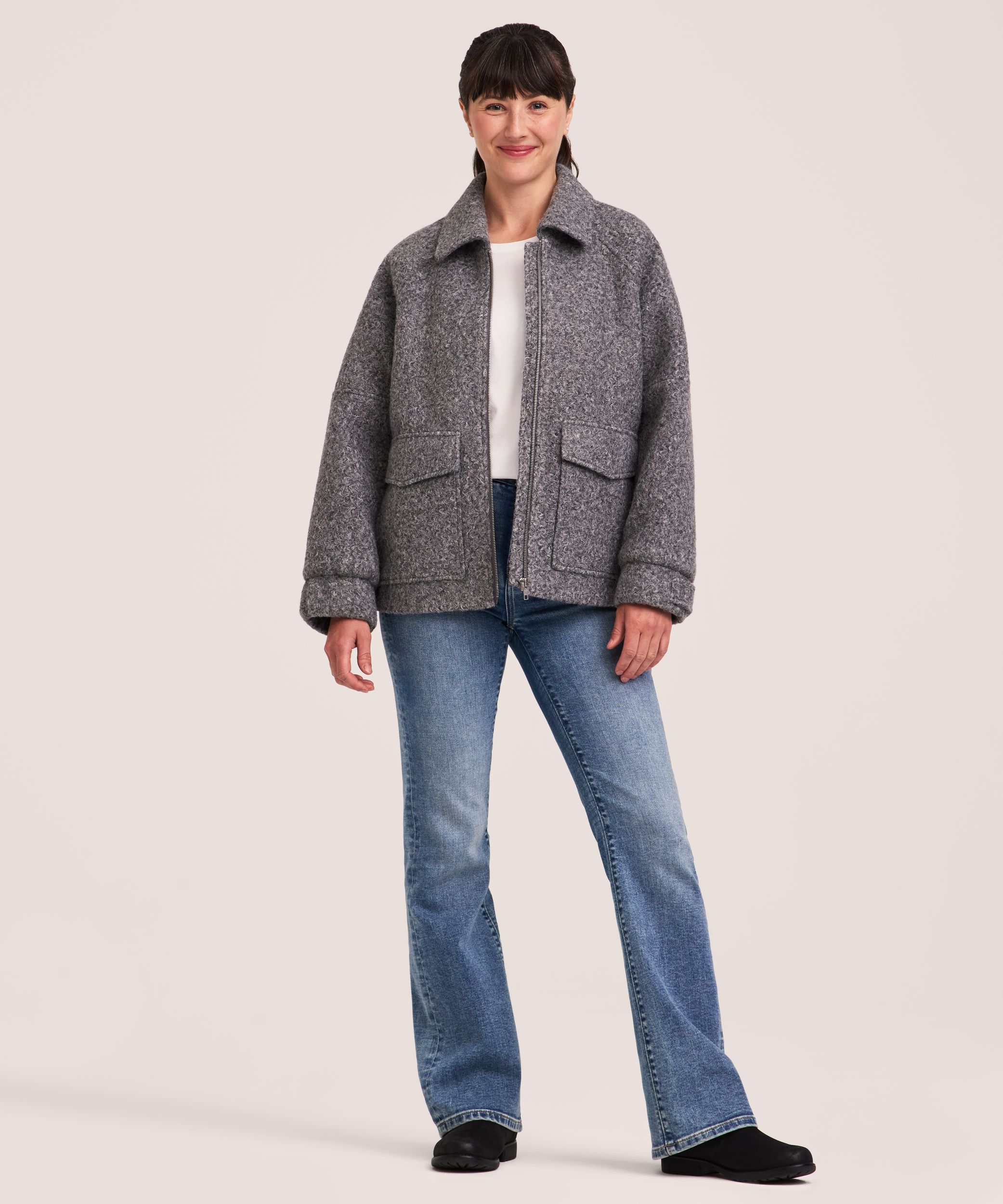 Denver Hayes Women's Boucle Moto Jacket