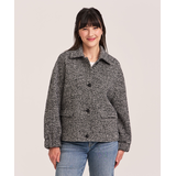 Denver Hayes Women's Oversize Textured Jacket Front_Flat