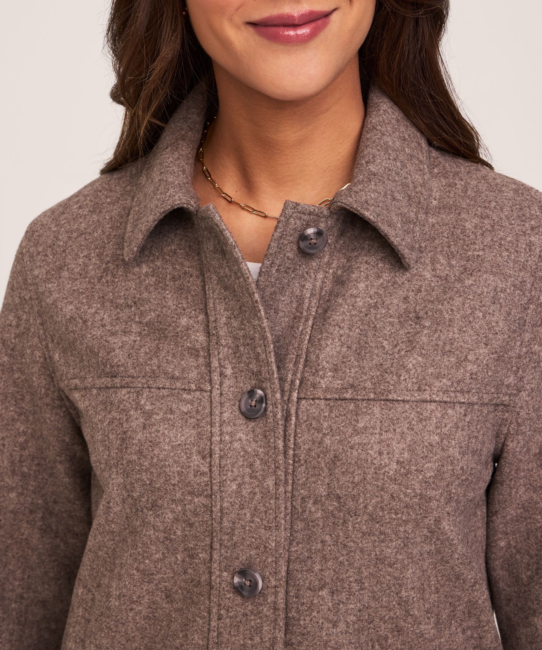 Denver Hayes Women's Faux Wool Cropped Jacket