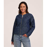 Denver Hayes Women's Reversible Denim Jacket Front_Flat