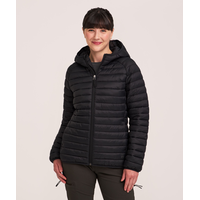 WindRiver Women's HD1 Packable Hooded Puffer Jacket Front_Flat