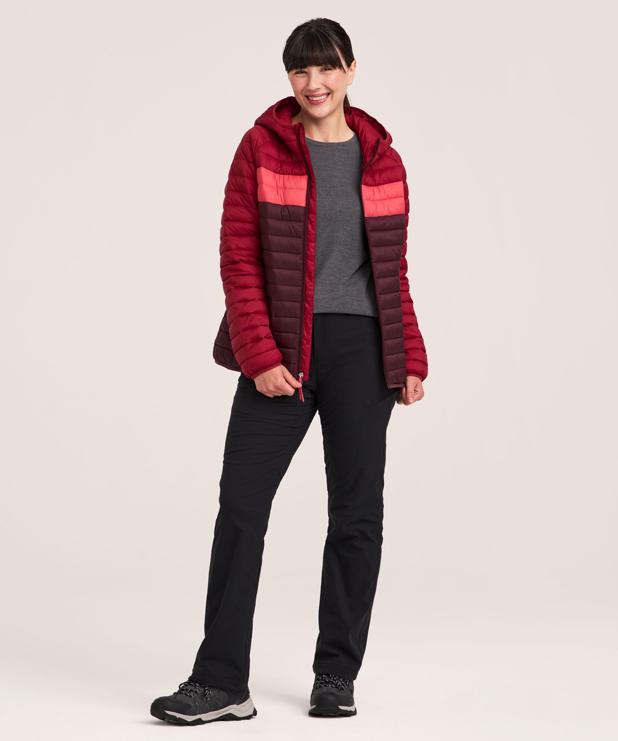 Veste bouffante à capuche compressible avec HD1 pour femmes, WindRiver