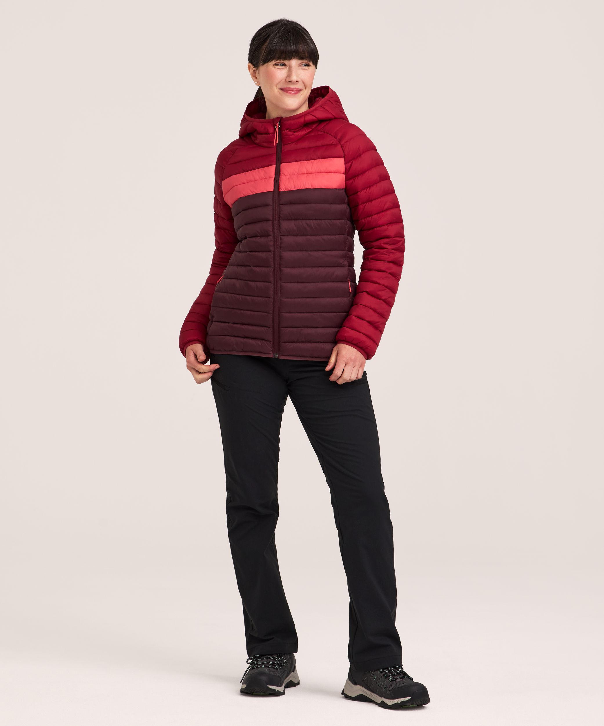 Veste bouffante à capuche compressible avec HD1 pour femmes, WindRiver