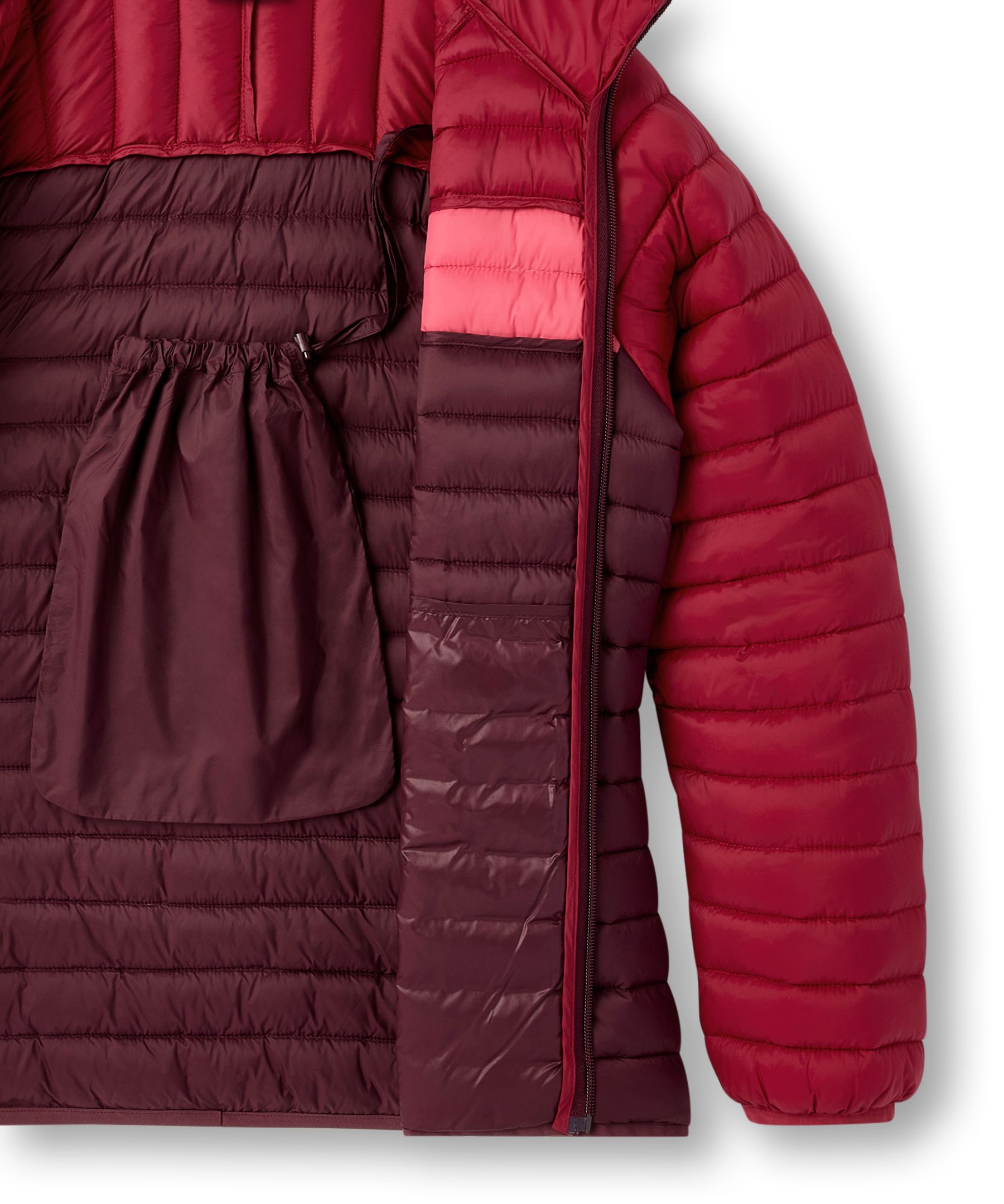 Veste bouffante à capuche compressible avec HD1 pour femmes, WindRiver