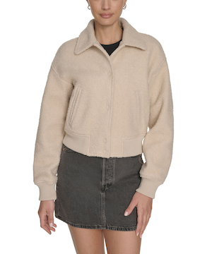 Levi's Women's Sherpa Boucle Bomber Jacket