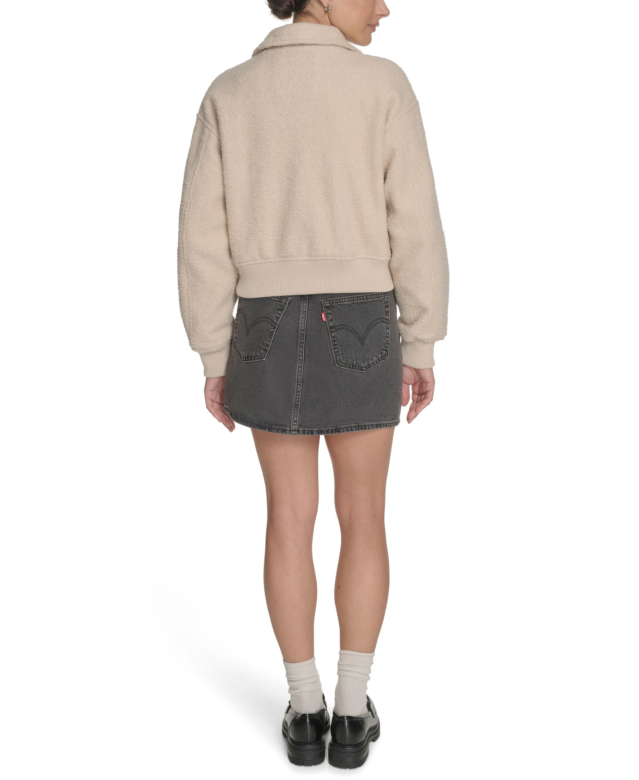 Blouson aviateur en sherpa bouclé pour femmes, Levi's