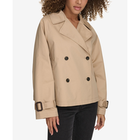 Levi's Women's Twill Trench Short Jacket Front_Angled_Right