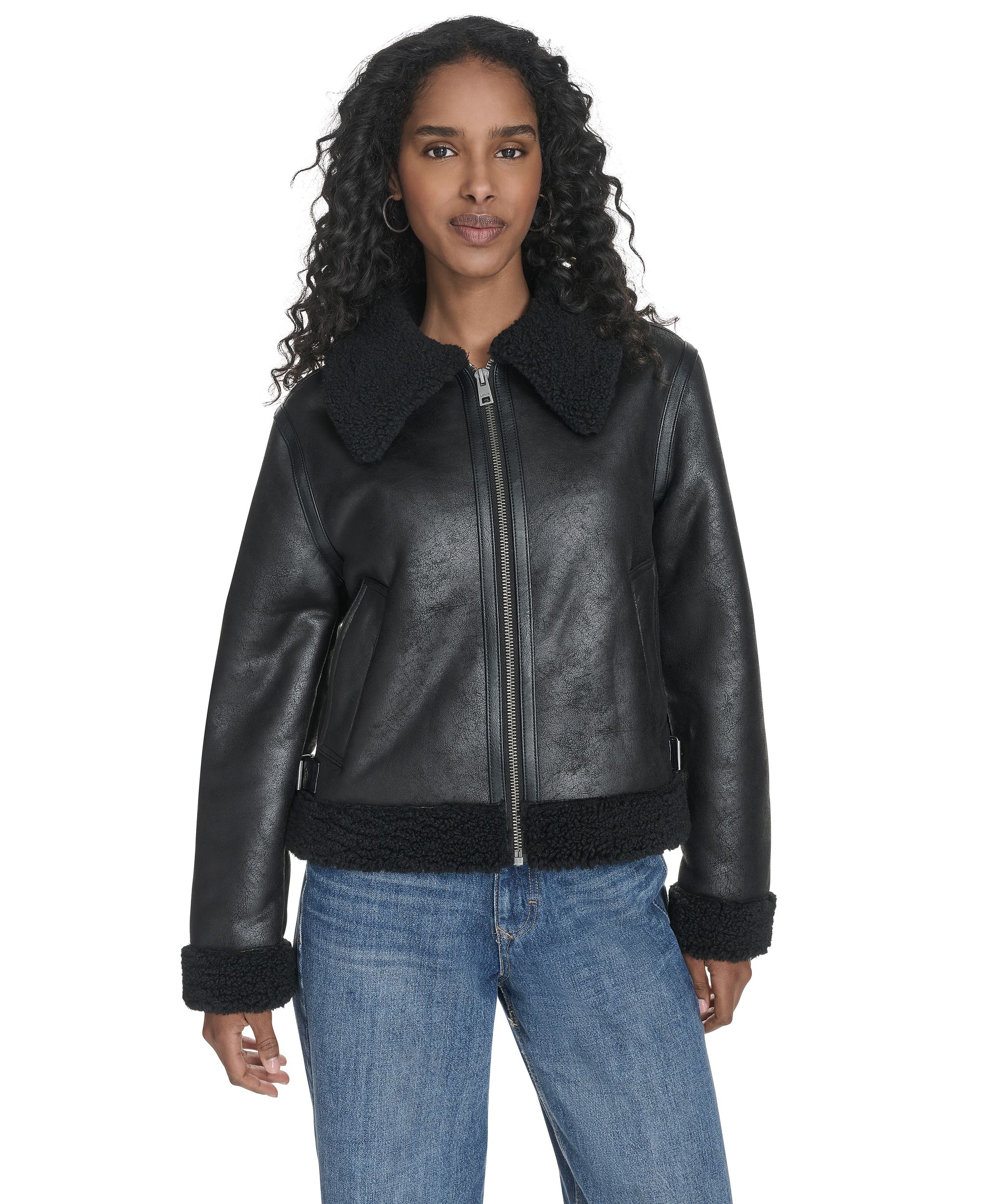 Levi's Women's Faux Shearling Moto Jacket