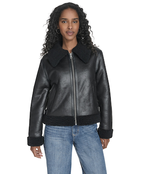 Levi's Women's Faux Shearling Moto Jacket