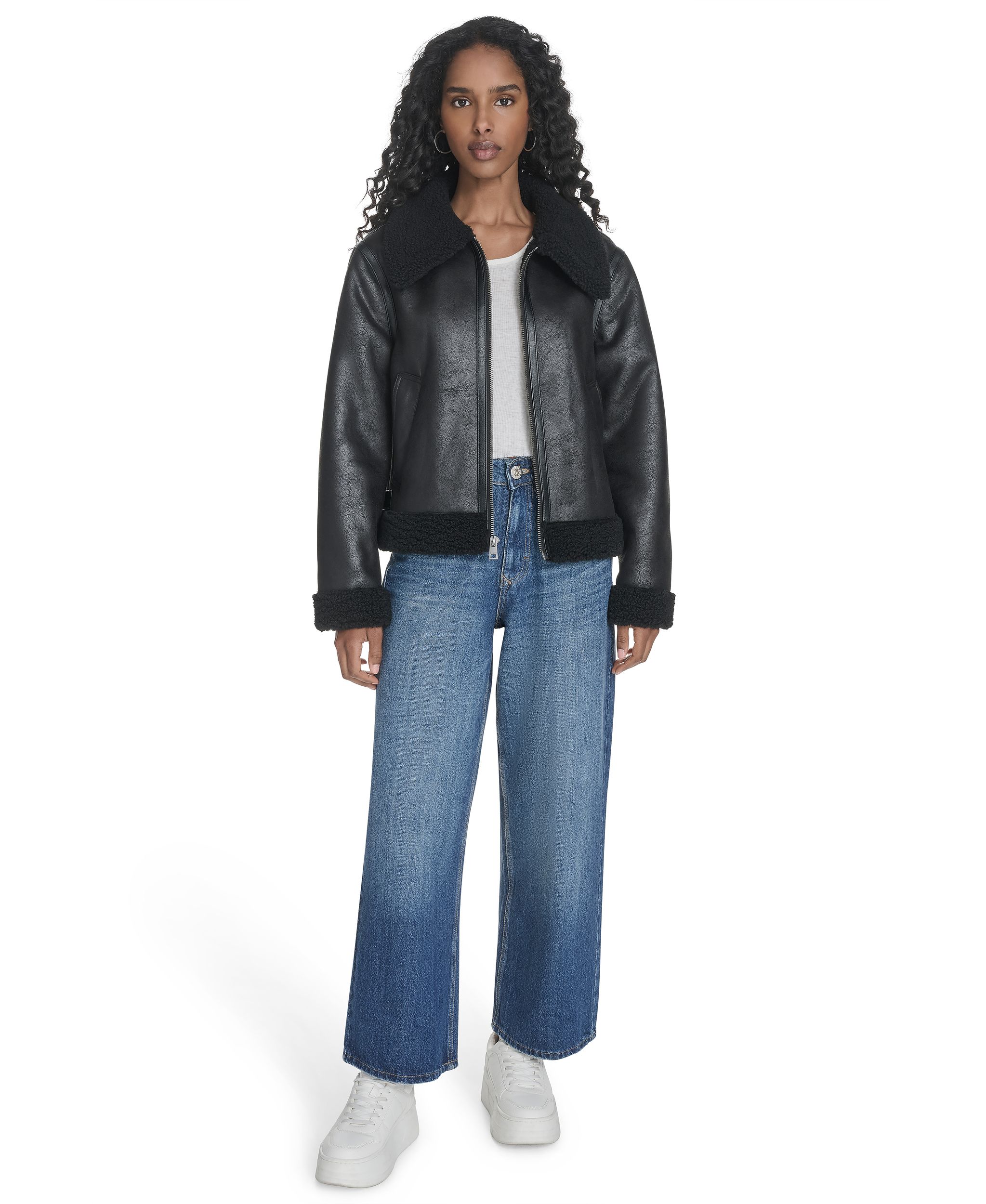 Levi's Women's Faux Shearling Moto Jacket