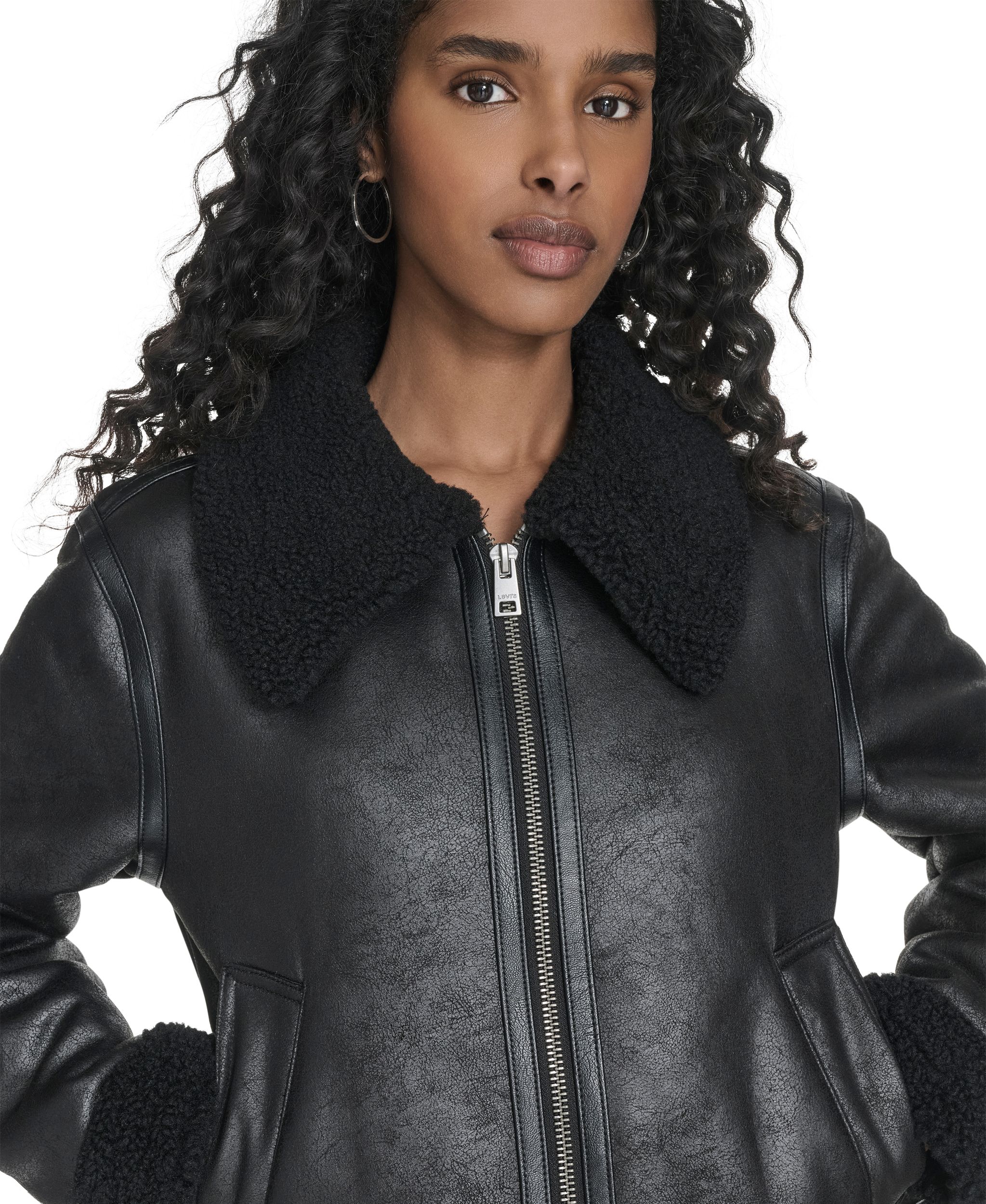 Levi's Women's Faux Shearling Moto Jacket