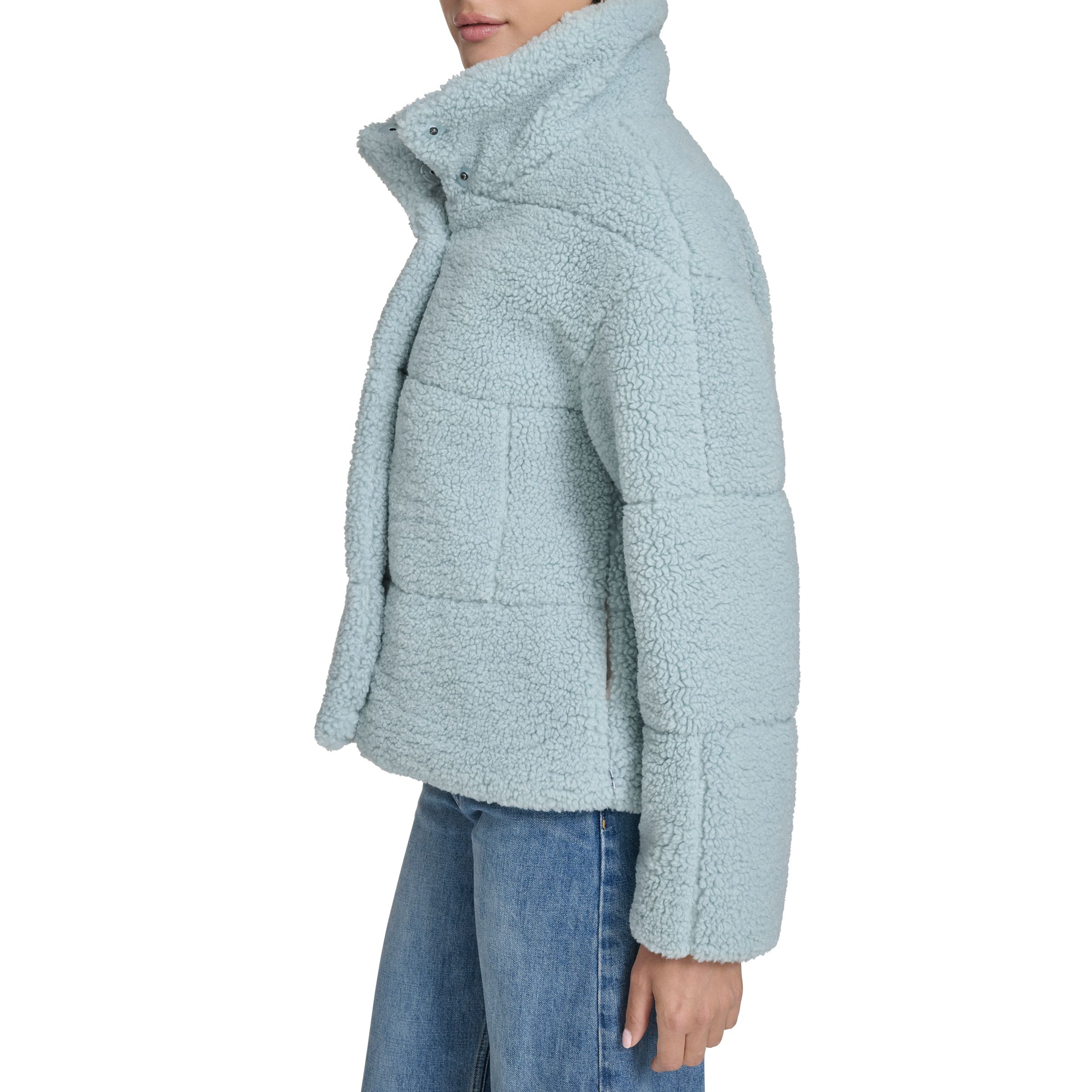 Levi's Women's Short Patchwork Sherpa Coat