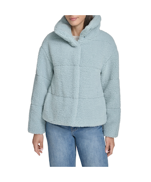 Levi's Women's Short Patchwork Sherpa Coat