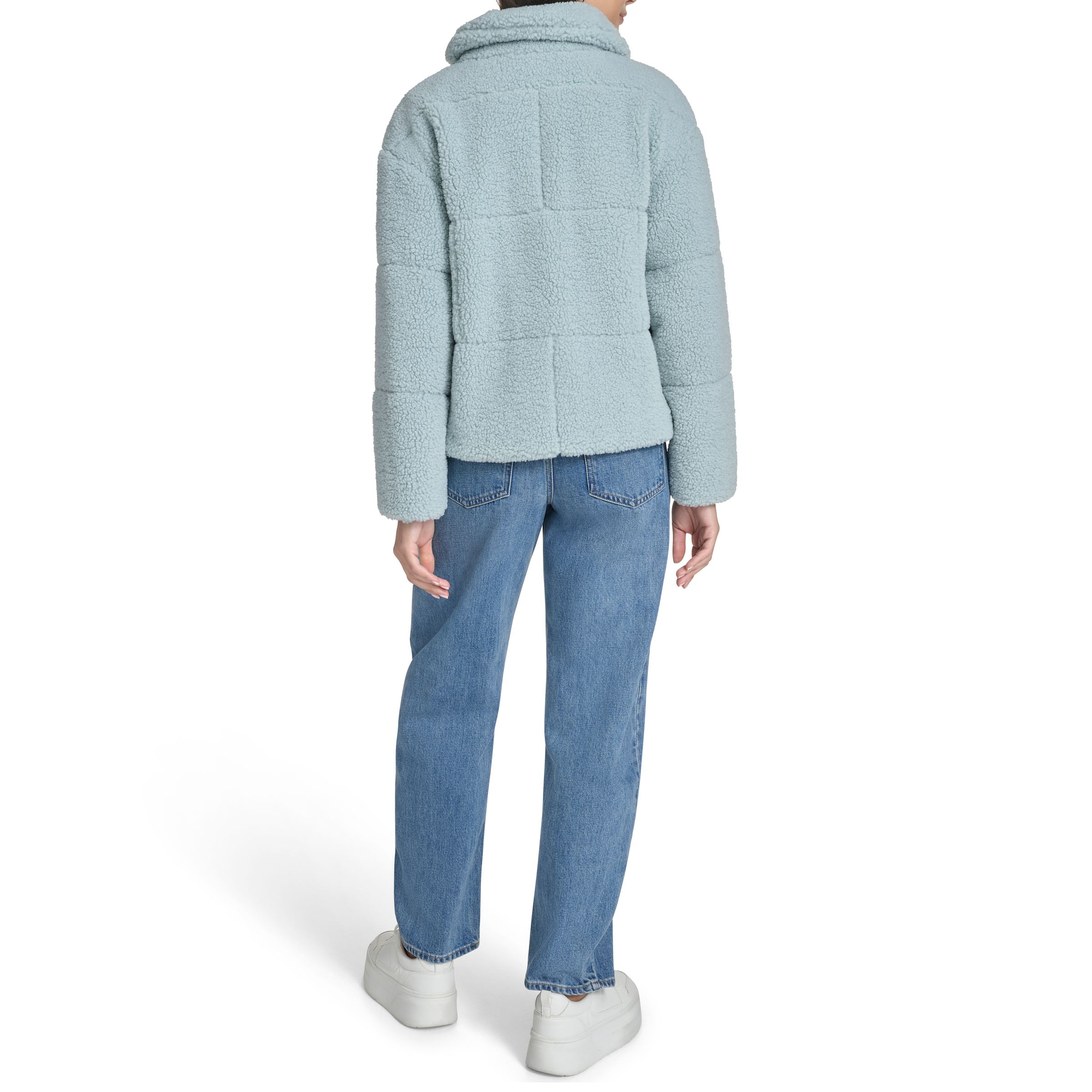 Levi's Women's Short Patchwork Sherpa Coat