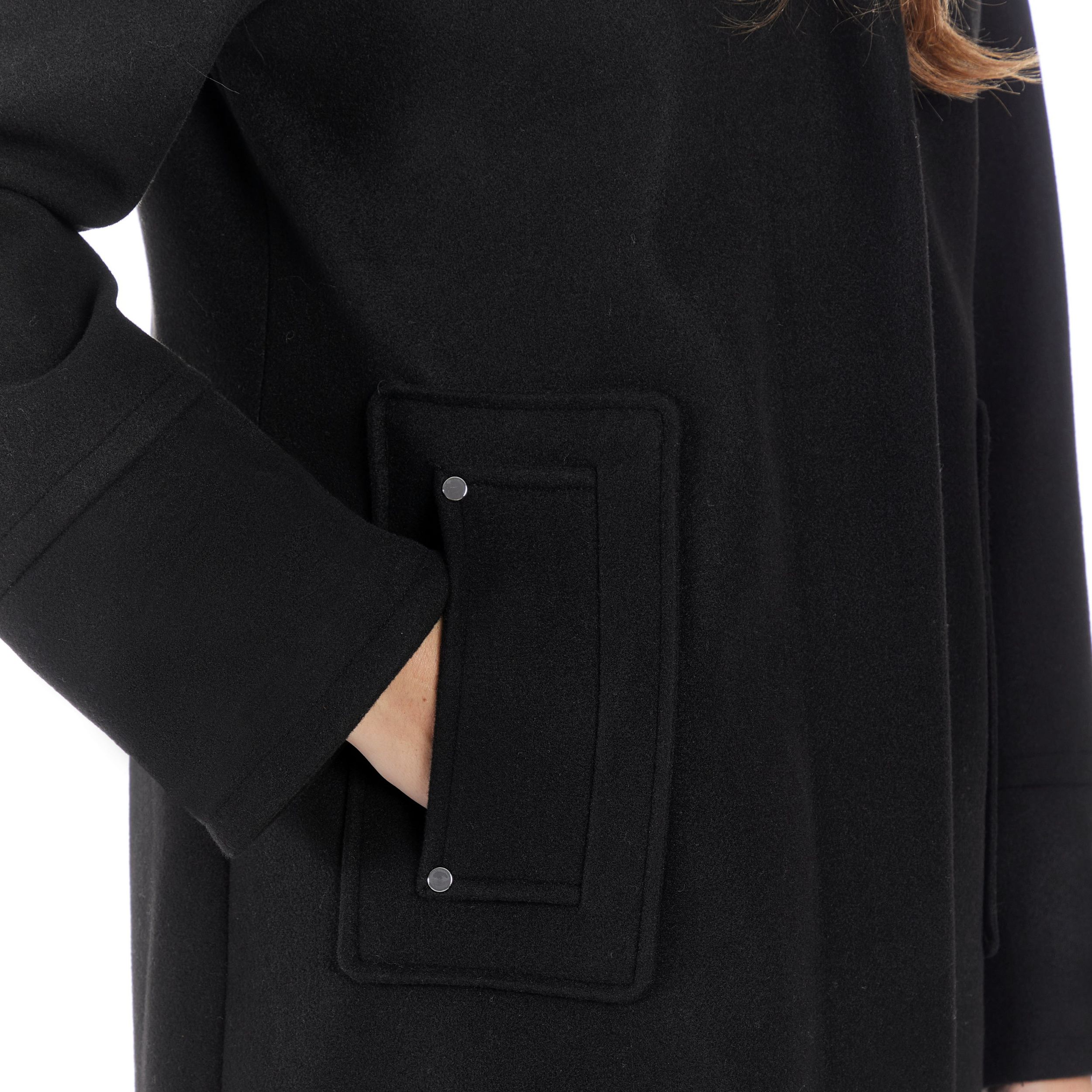 Veste d'hiver à capuche en laine synthétique, Nine West