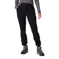 Pantalon taille haute à extérieur souple doublé en molleton pour femmes, Back Beauty, Columbia Front_Flat