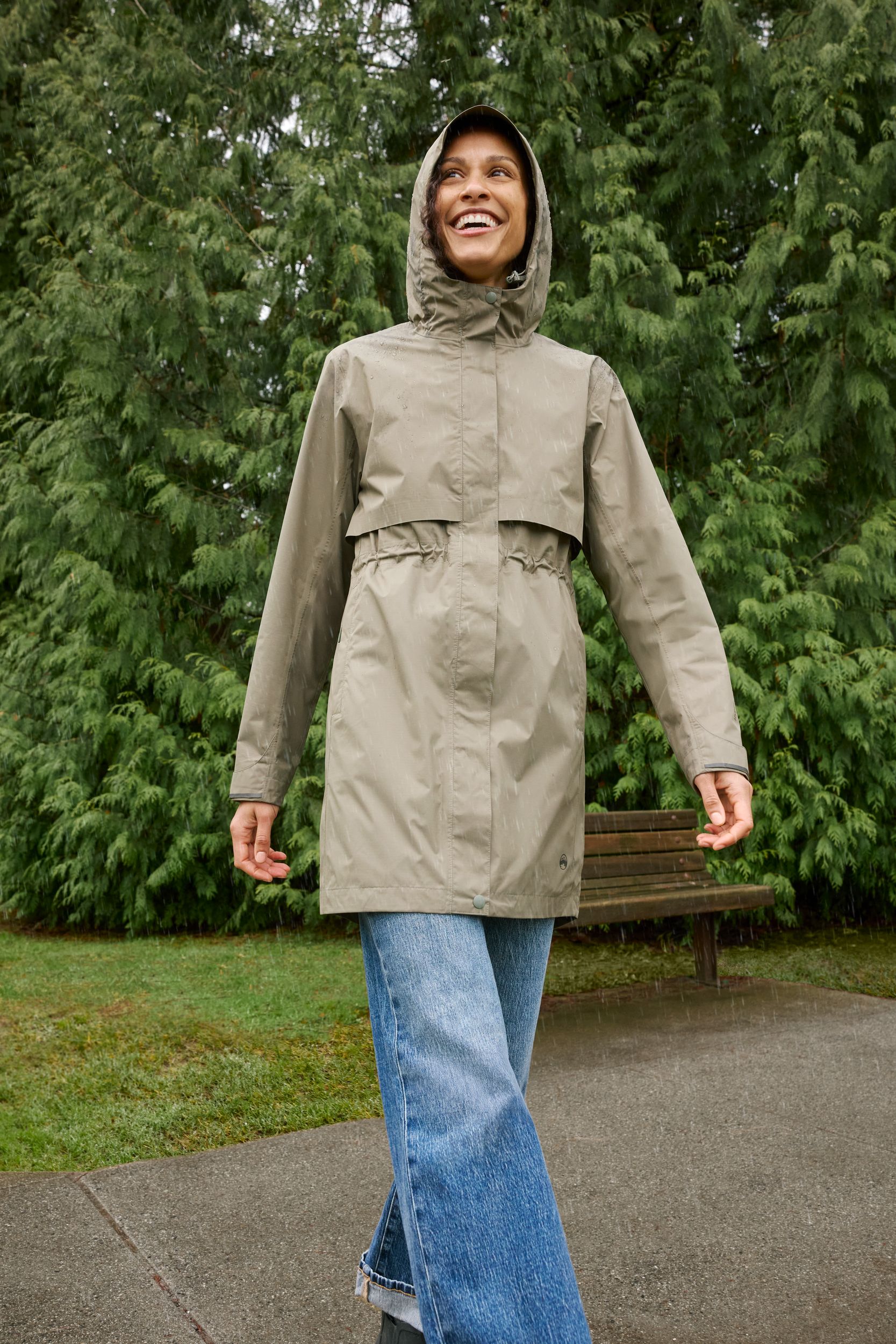 WindRiver Women's HD3 Downpour II 2L Long Rain Jacket